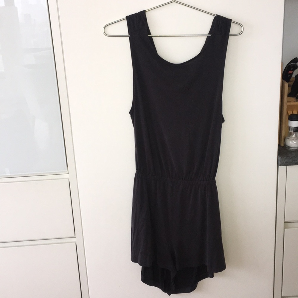 Silence + noise grey romper